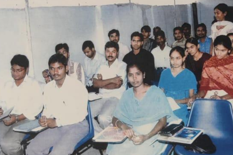 Women group office meeting